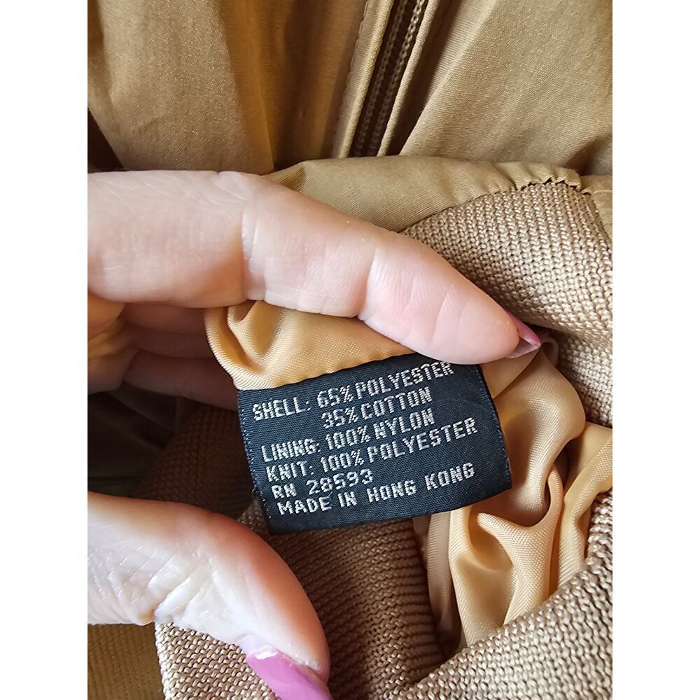 Members Only tan khaki vintage jacket sz 40 medium - Picture 6 of 6